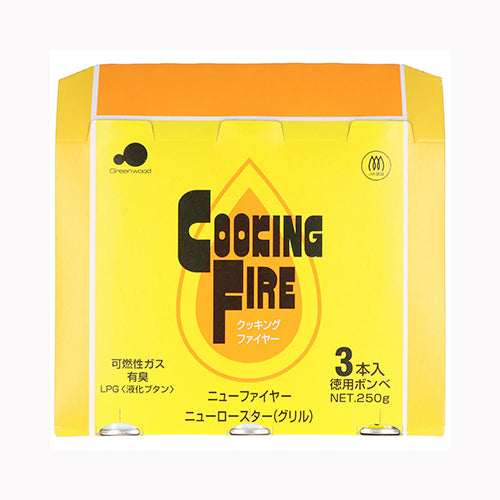 グリーンウッド ＧＷクッキングファイヤーボンベ　ＣＢ－３Ｐ 行楽用品 卓上燃料用品