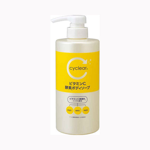 熊野油脂 ｃｙｃｌｅａｒ　ビタミンＣ　酵素ボディソープ　本体 スキンケア 浴用 　