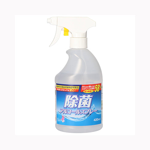 友和 除菌アルコールスプレー減容本体４２０ＭＬ　 台所洗剤 漂白・殺菌