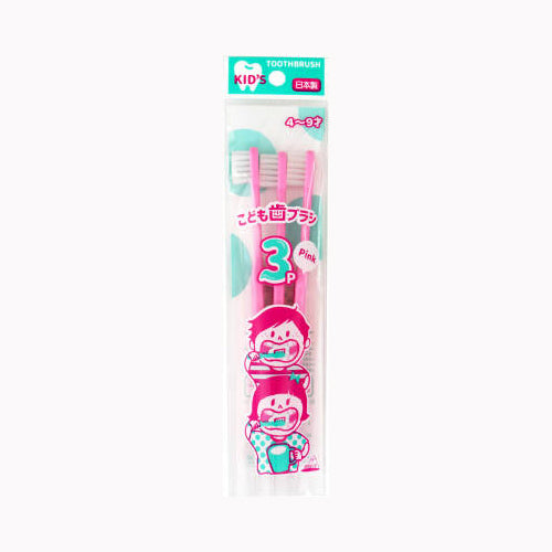 アヌシ ０６－２２９Ｐ　こども歯ブラシ３Ｐピンク  オーラル 歯ブラシ  メール便対応
