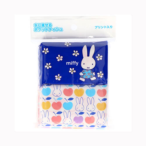 ダイレイ ミッフィー　ミニポケットティシュ４個組  家庭紙  ティッシュ 　 メール便対応