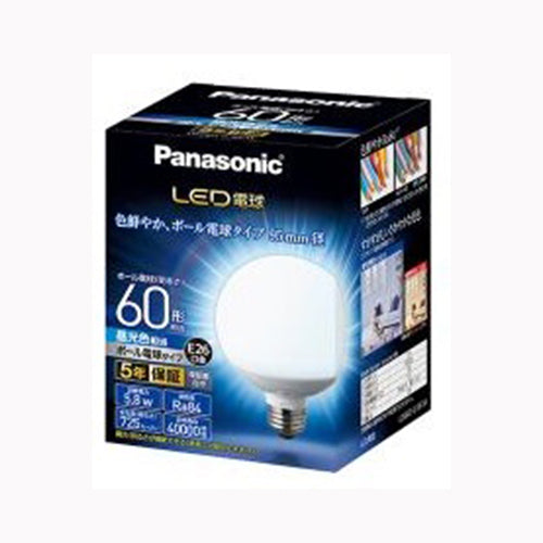 パナソニックコンシューマーマーケティングＶＥ社 ＬＥＤ電球　ボール電球タイプ　ＬＤＧ６ＤＧ９５Ｗ　 軽電化 電球