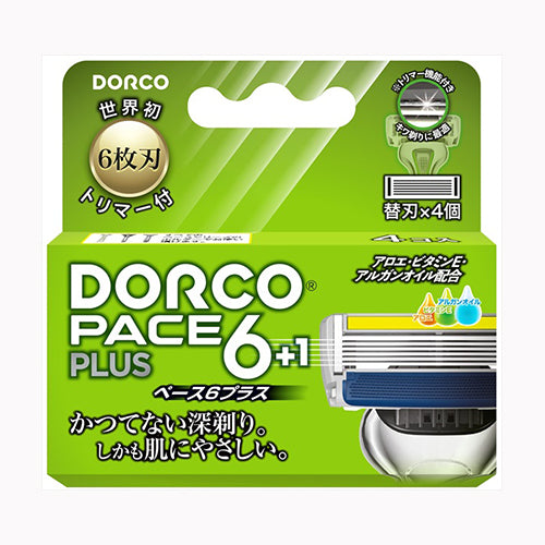 ドルコ ドルコＰＡＣＥ６プラス替刃４個  カミソリ 男性用 メール便対応