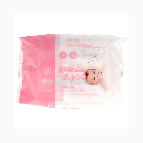 昭和紙工 ミセラ赤ちゃんのおしりふきＰＫ８０枚３個パック ベビー用品 おしりふき 　