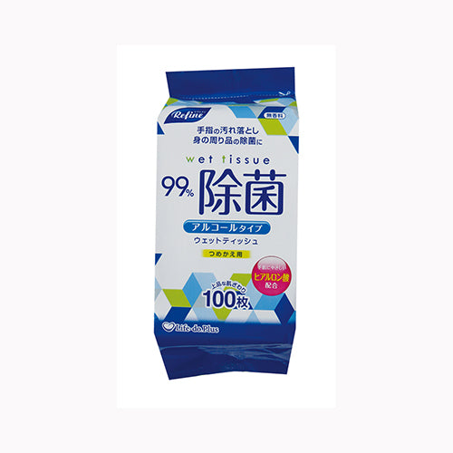 Ｌｉｆｅ－ｄｏ．Ｐｌｕｓ ＬＤ－１０３リファインアルコール除菌詰替１００枚　 家庭紙 ウェットティッシュ