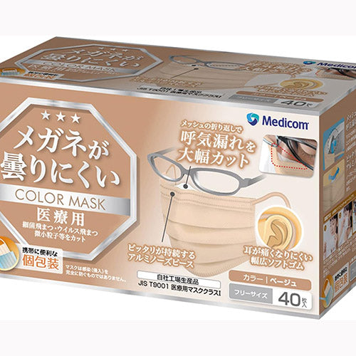 ＡＲメディコムインクアジア メガネが曇りにくいマスクベージュ 衛生用品 マスク