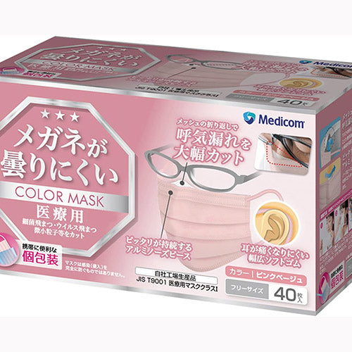 ＡＲメディコムインクアジア メガネが曇りにくいマスクピンクベージュ 衛生用品 マスク