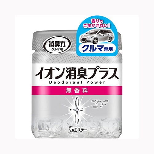 エステー 消臭力クリアビーズ イオン消臭プラス クルマ用 消臭剤 車 本体 無香料 90g 芳香消臭 車用 芳香剤・消臭剤 カー  日用品 消臭剤・芳香剤車 