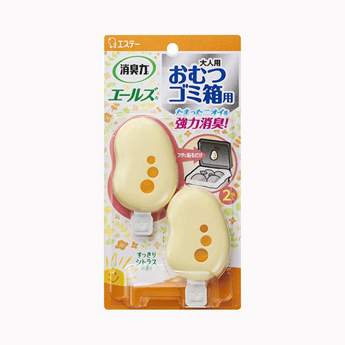 エステー 消臭力　エールズ　おむつゴミ箱用　すっきりシトラスの香り 介護用品 おしりふき・用品 　 その他消臭剤・芳香剤  消臭剤・芳香剤 日用品