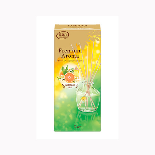 エステー お部屋の消臭力　ＰＲＥＭＩＵＭ　ＡＲＯＭＡ　ＳＴＩＣＫ　本体　スイートオレンジ＆ベルガモット 芳香消臭 部屋用