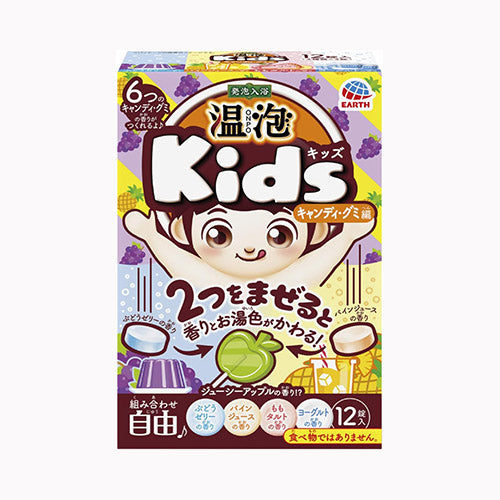 アース製薬 温泡　ＯＮＰＯ　Ｋｉｄｓ　キャンディ・グミ編　１２錠入 入浴剤  バラエティ・キッズ