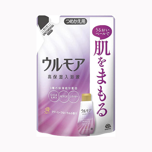 アース製薬 ウルモア高保湿入浴液Ｃフローラルつめかえ　 入浴剤  液体スキンケア