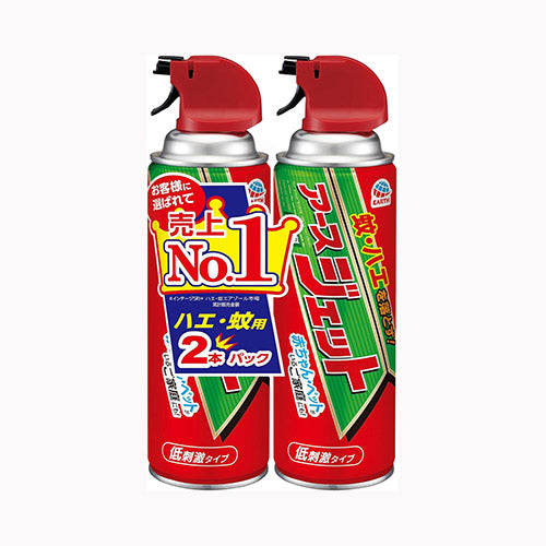 アース製薬 アースジェット４５０ｍｌ２本パック 殺虫剤  ハエ・蚊