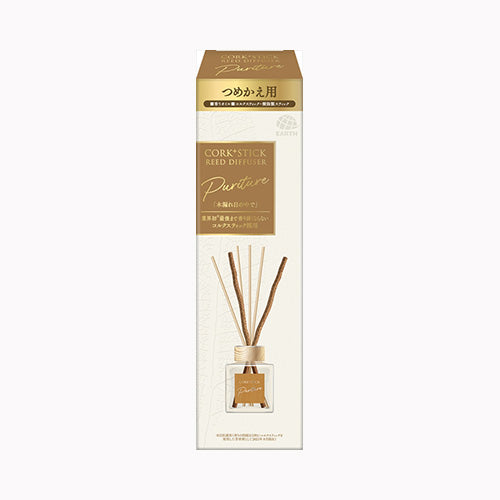 アース製薬 Ｓｕｋｋｉ－ｒｉ！ＣＯＲＫ＋ＳＴＩＣＫ－Ｐｕｒｉｔｕｒｅ－「木漏れ日の中で」替え 芳香消臭 部屋用