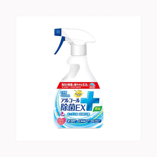 アース製薬 らくハピアルコール除菌ＥＸ４２０ＭＬ　 住居洗剤 キッチン