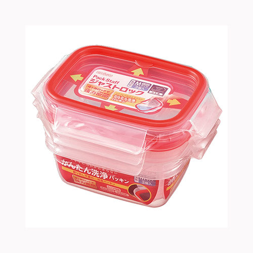 エビス ジャストロック長方形М・３コ入 行楽用品 保存容器・ジッパーバック　　　