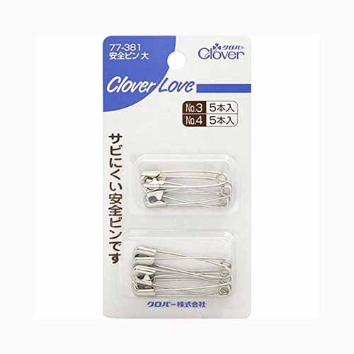 クロバー ＣＬ　安全ピン　大　７７３８１  裁縫用品 安全ピン メール便対応