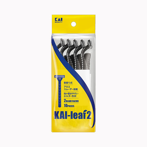 三宝 ＧＡ０１２２　ＫＡＩ　ｌｅａｆ２　１０本入 カミソリ 男性用