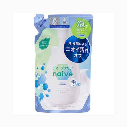 クラシエホームプロダクツ販売 ナイーブ　泡で出てくるボディソープ（ディープクリア）　詰替用 スキンケア 浴用 　