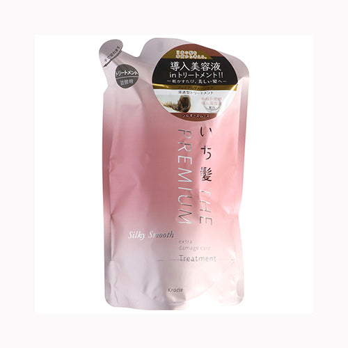 クラシエホームプロダクツ販売 いち髪 THE PREMIUM エクストラダメージケアトリートメント（シルキースムース）詰替用  インバス コンディショナー・リンス メール便対応