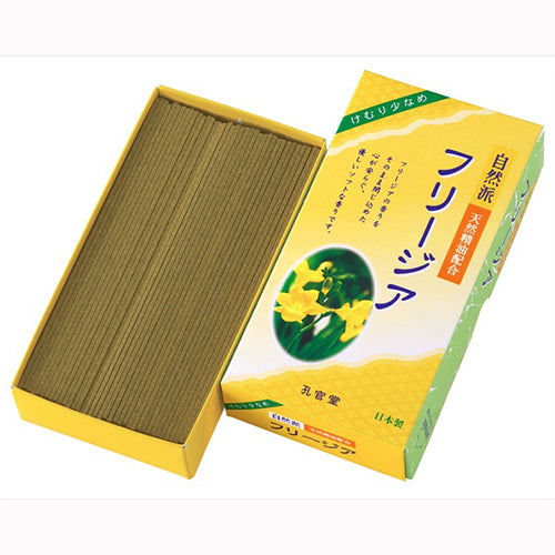 カメヤマ 自然派 フリージアの香り 煙少香 薫香剤 お線香