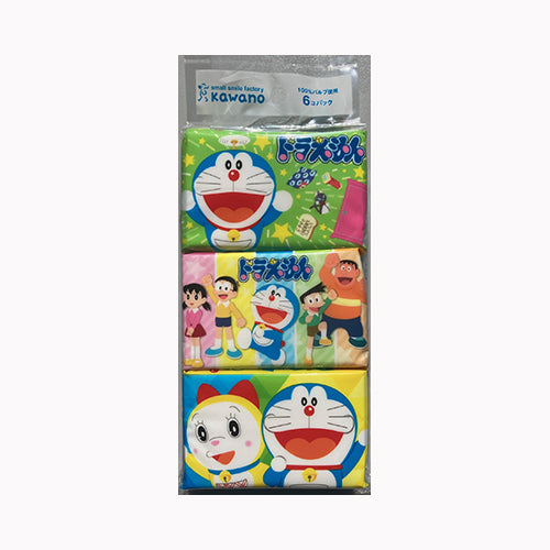 河野製紙 ドラえもんミニポケット６Ｐ 家庭紙  ティッシュ 　