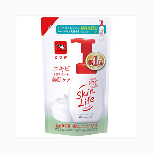 牛乳石鹸共進社 スキンライフ　薬用泡のふんわり洗顔　詰替用・１４０ｍｌ  化粧品 洗顔・クレンジング 泡洗顔料 バス・洗面 洗顔料・クレンジング   メール便対応