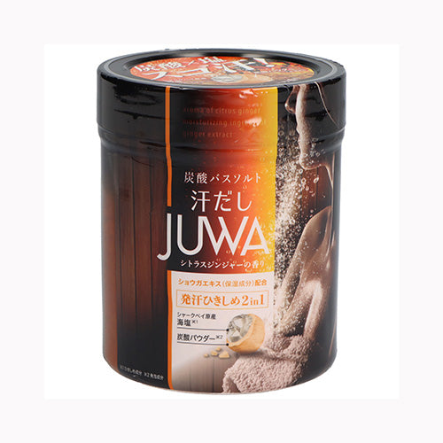 白元アース 汗だしＪＵＷＡシトラスジンジャーの香り５００ｇ 入浴剤  炭酸ガス  炭酸入浴剤 バス・洗面 入浴剤