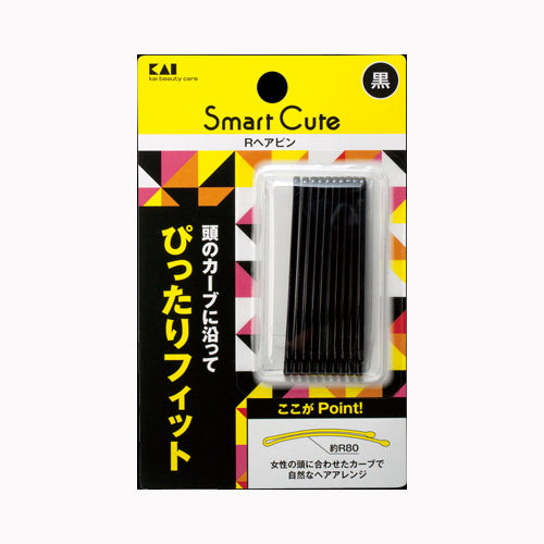 貝印 ＨＣ３３３２　ＳＣ　Ｒヘアピン黒  メイク雑貨・美容小物 頭髪用雑貨 　 メール便対応