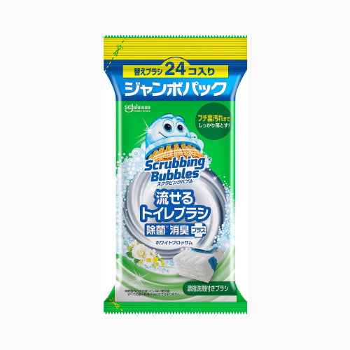 ジョンソン ＳＢ流せるトイレブラシ　ホワイトブロッサム替２４　 住居洗剤 トイレ