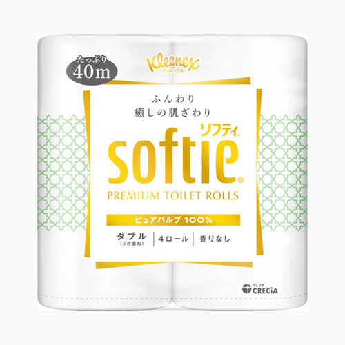 日本製紙クレシア クリネックス　ソフティ　４ロール（ダブル） 家庭紙  トイレットペーパー