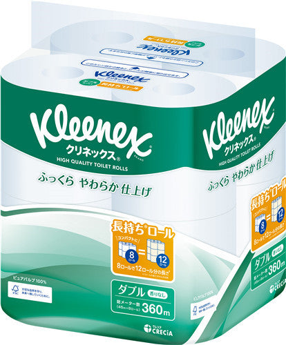 日本製紙クレシア クリネックス長持ち８Ｒダブル４５Ｍ 家庭紙  トイレットペーパー