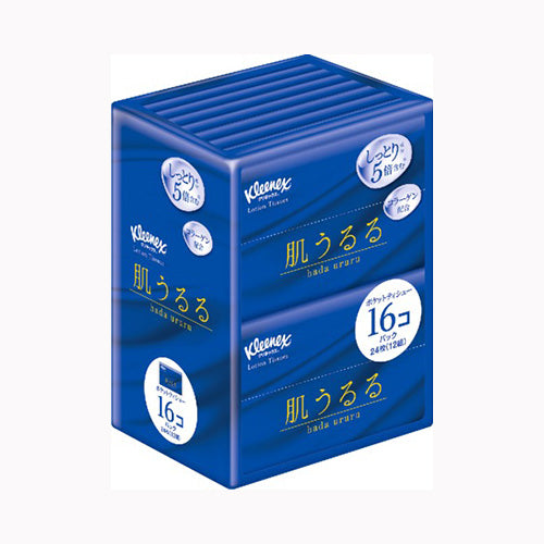 日本製紙クレシア ＫＬＸティシューローション肌うるる　ポケット　１６コパック 家庭紙  ティッシュ 　
