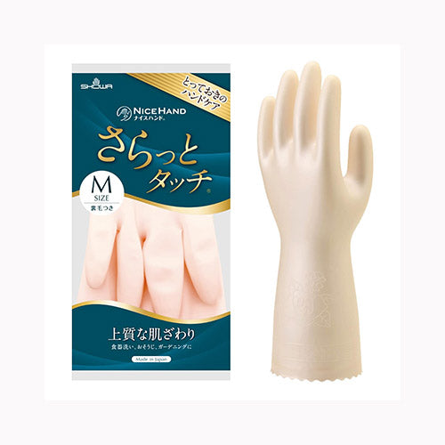 ショーワグローブ ナイスハンドさらっとタッチ　Ｍパールピンク  手袋 炊事手袋 塩化ビニール手袋 手袋     メール便対応