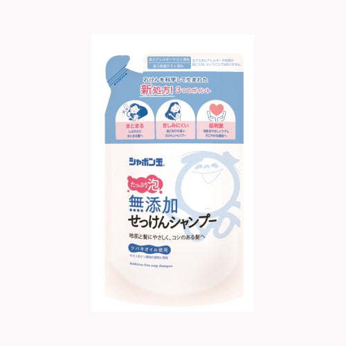 シャボン玉販売 無添加せっけんシャンプー泡替　４２０ＭＬ　  インバス シャンプー 無添加シャンプー バス・洗面 シャンプー ノンシリコンシャンプー  メール便対応