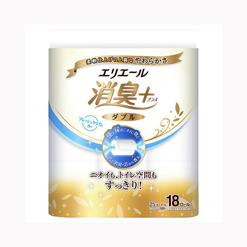 大王製紙 Ｅ消臭＋トイレットフレッシュクリア１８Ｒダブル 家庭紙 トイレットペーパー