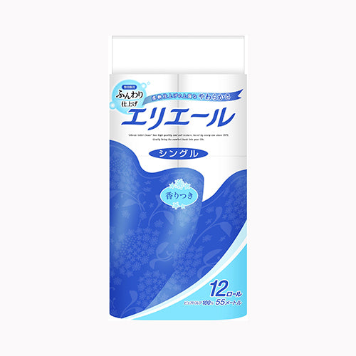大王製紙 エリエールトイレットティシュー１２Ｒシングル　 家庭紙 トイレットペーパー