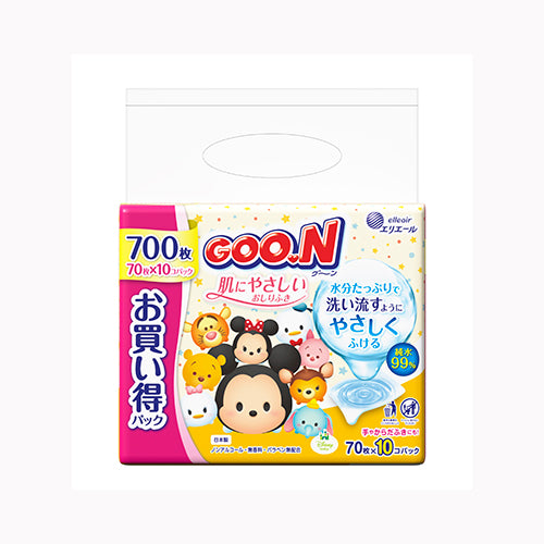 大王製紙 グ～ン　肌にやさしいおしりふき７０枚×１０Ｐ ベビー用品 おしりふき
