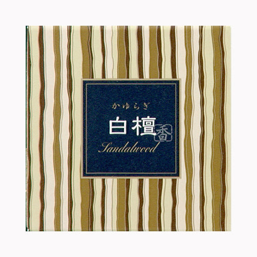 日本香堂 かゆらぎ　白檀　コーン１２個入　香立付 薫香剤 お香