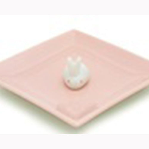 日本香堂 陶器香皿＆ウサギ香立（ピンク） 薫香剤 仏具・その他