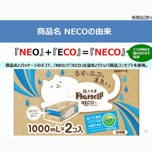 白元アース ドライ＆ドライＵＰ　ＮＥＣＯ　１０００ｍＬ 除湿剤 タンクタイプ その他除湿剤・乾燥剤  日用品 除湿剤・乾燥剤