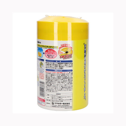 フマキラー アルコール除菌タオル１００枚入り　 家庭紙 ウェットティッシュ 除菌ウェットシート 除菌剤  医療品・衛生用品 日用品ペーパー類 ウェットティッシュ