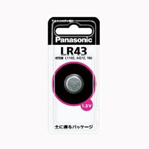 パナソニック アルカリボタン電池　ＬＲ４３Ｐ  軽電化 乾電池 メール便対応