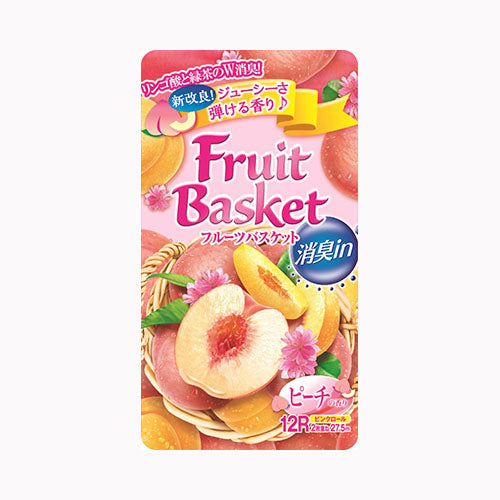 丸富製紙 フルーツバスケット消臭ＩＮピーチ１２ＲＷ　 家庭紙 トイレットペーパー
