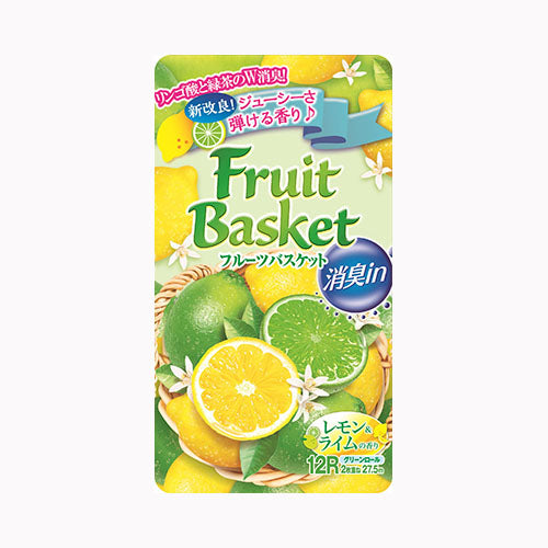 丸富製紙 フルーツバスケット消臭ＩＮレモン＆Ｌ　１２ＲＷ 家庭紙 トイレットペーパー