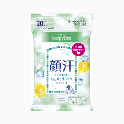マンダム マンダム　ハッピーデオ　フェイスシート　クリアフルーティ  化粧品 ボディケア メール便対応