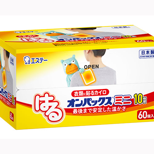 エステー はるオンパックスミニ　６０個　 カイロ  汎用品  貼るカイロ カイロ 暖冷 