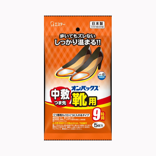 エステー オンパックス　中敷つま先靴用　５Ｐ カイロ  足・靴  靴・靴下用 カイロ 暖冷 
