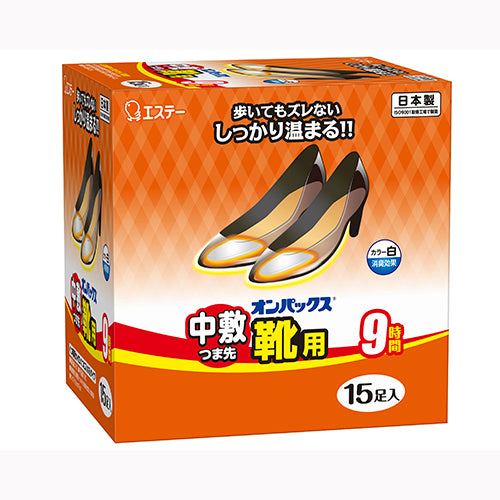 エステー オンパックス　中敷つま先靴用　１５Ｐ　 カイロ  足・靴  靴・靴下用 カイロ 暖冷 