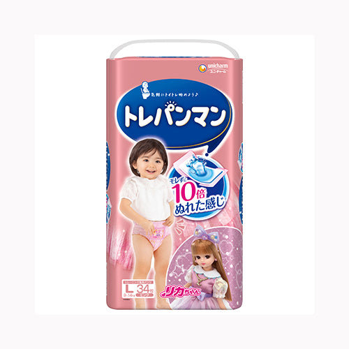 ユニ・チャーム トレパンマンピンクＬ３４枚 ベビー用品 オムツ